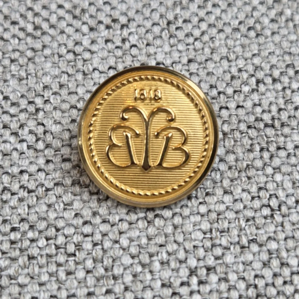 Brooks Brothers‎ BB Country Club Signature Logo Gold Tone Replacement Buttons